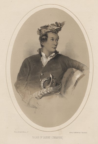 Rajah of Jahore (Singapore) by Eliphalet Brown